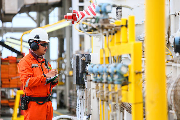 Technician installing sensor
